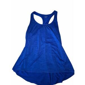 Athleta Tall Blue Tank Top Racerback Shadow Stripe Chi size XLT